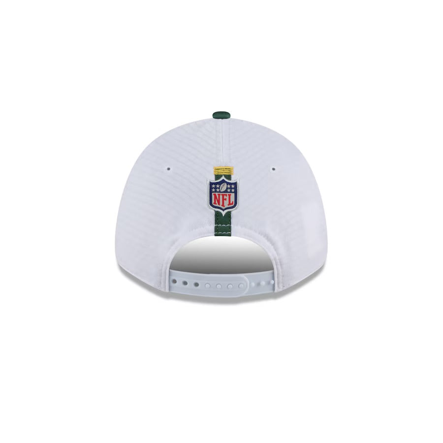 Green Bay Packers Kids Hat - Training Camp Collection 2-Tone 9Forty Kids NFL Stretch Snapback Cap - New Era